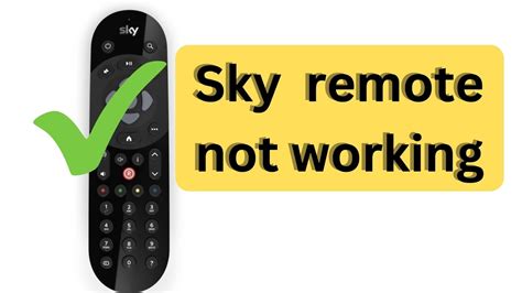Sky Remote won't work or pair with TV .